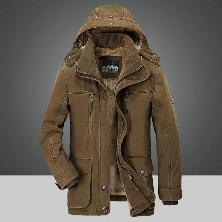 20 градусов мужские парки зимняя куртка армейская парка пальто мужской с капюшоном воротник флис утолщаются теплый Homme верхняя одежда