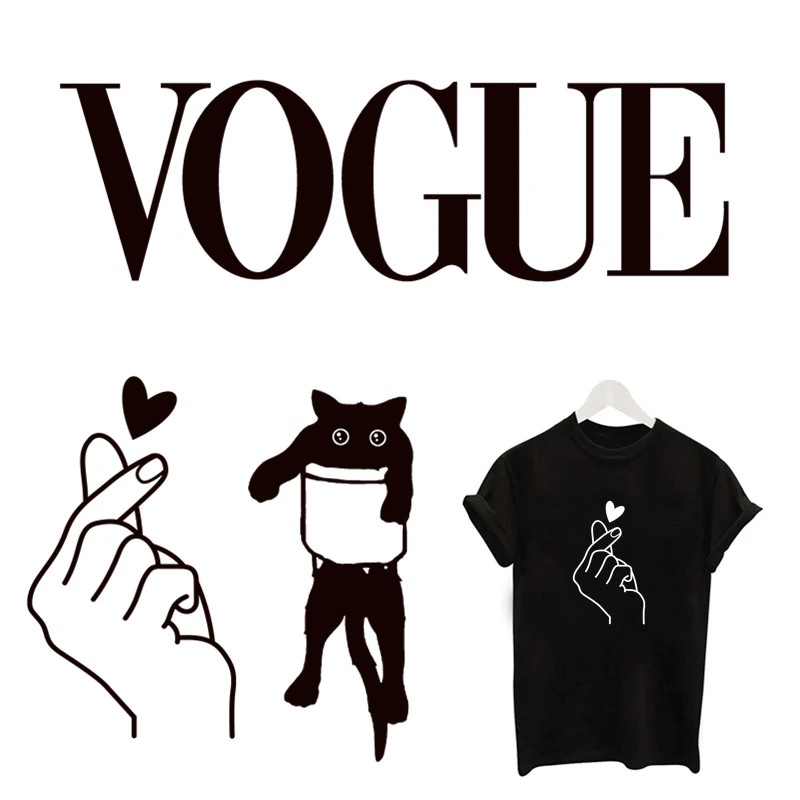 Модные нашивки VOGUE с крыльями черно белые надписью Friends защитные для одежды