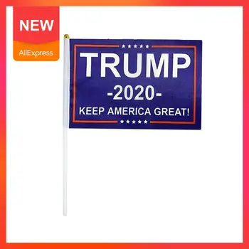

14*21cm no more bullshit great donald Trump Flag For 2020 President USA 5PCS