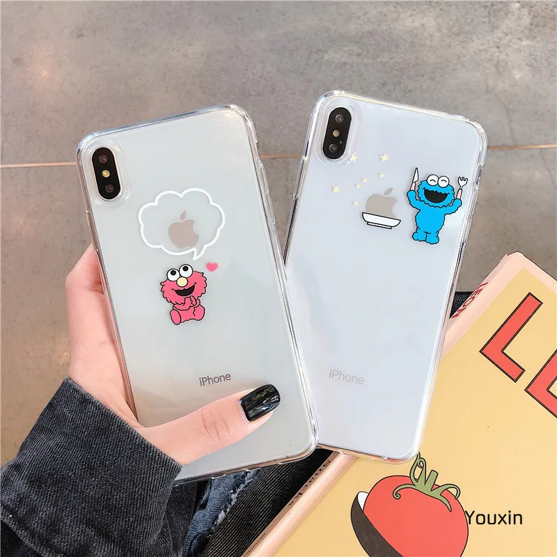 Милый мультяшный чехол для iPhone X XS Max XR coque 6 Puls 7 7Plus 8 8Puls мягкий силиконовый |