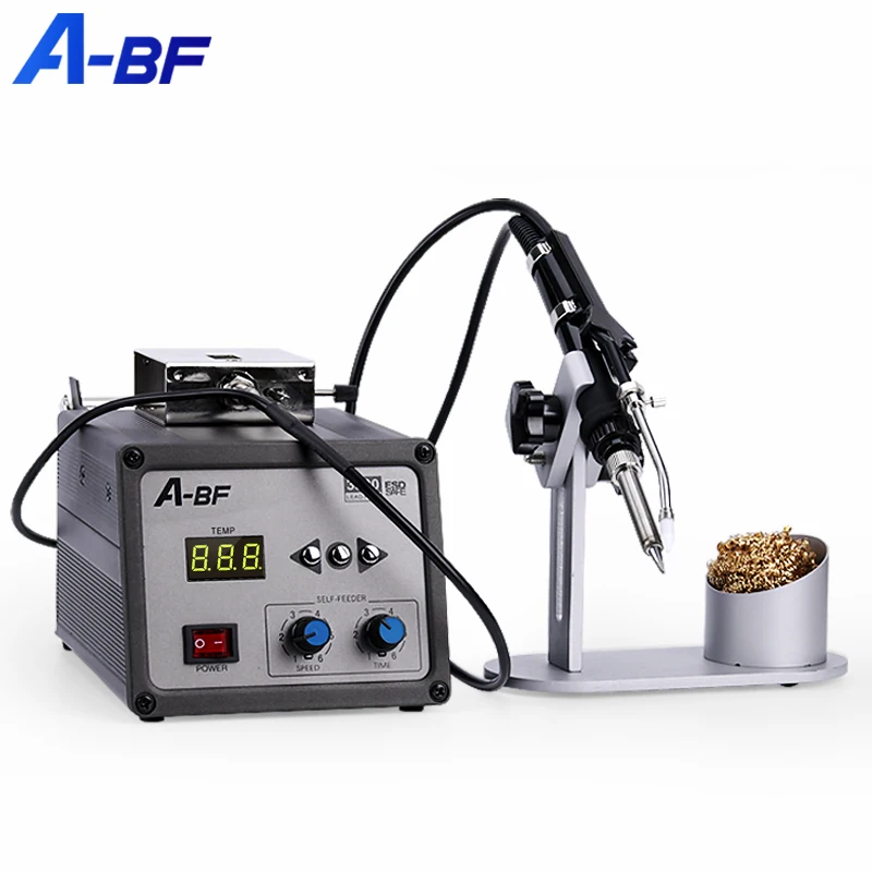 US $202.58 ABF High Frequency Tin Soldering Lead Free Soldering Station 120W Manual Foot Automatic Tinsending Electric Soldering Iron