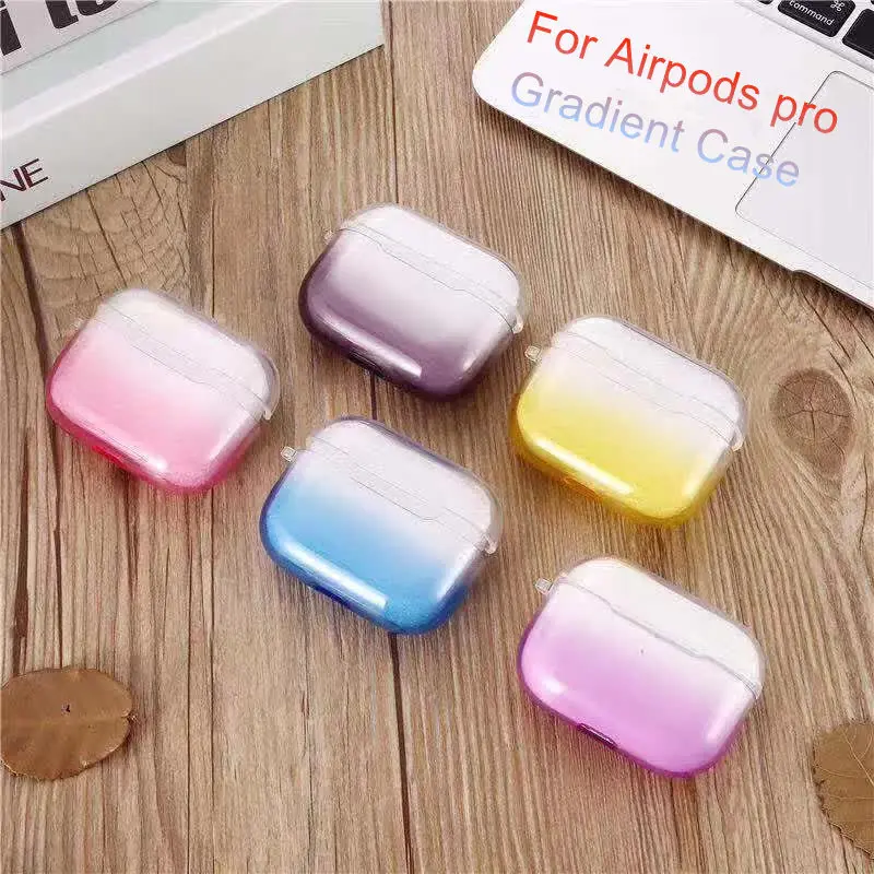 LOVERONY силиконовый чехол для AirPods Pro Bluetooth наушники защитный градиентные цвета Apple Air