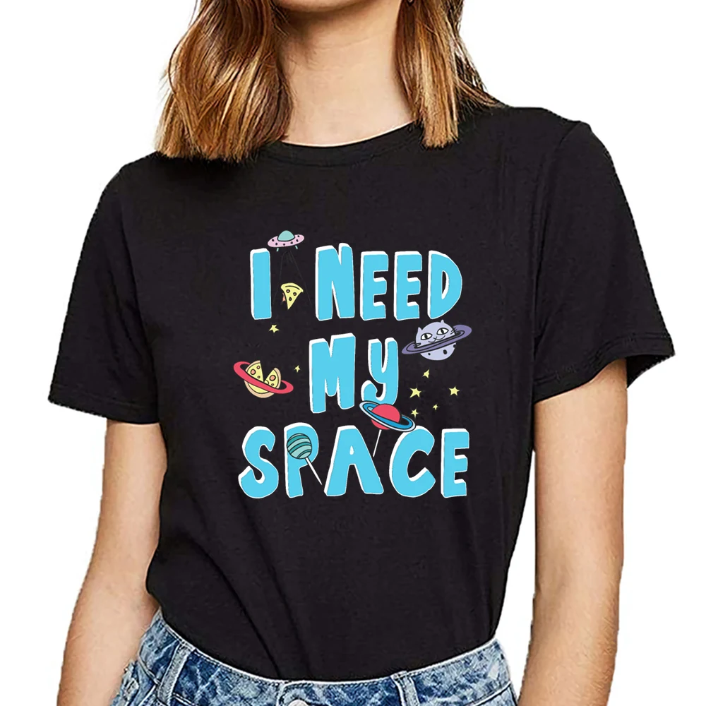 Женская футболка с надписью i need my space Kawaii | одежда