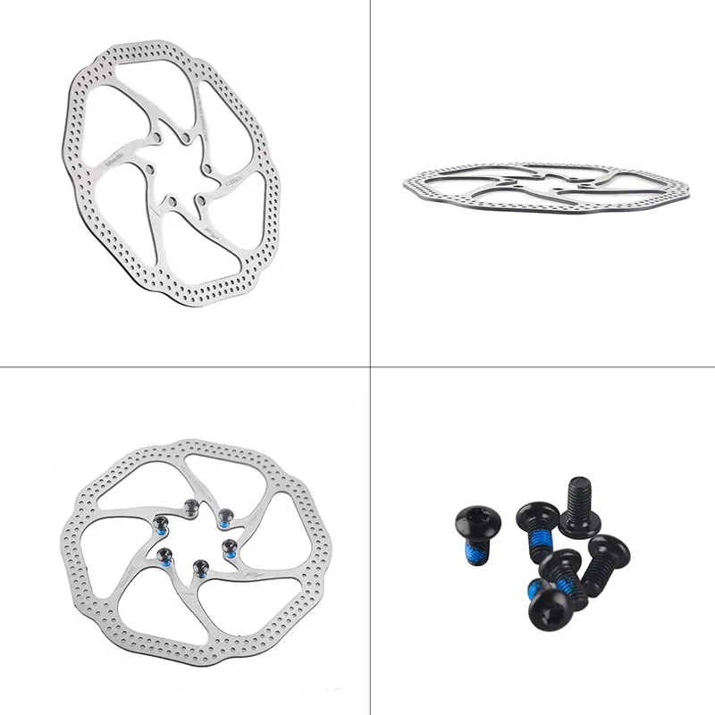 1 комплект, плавающий диск, тормозные роторы 160 мм 180 мм, 6 болтов, светильник, сплав для горного велосипеда, плавающие тормозные роторы для горного велосипеда