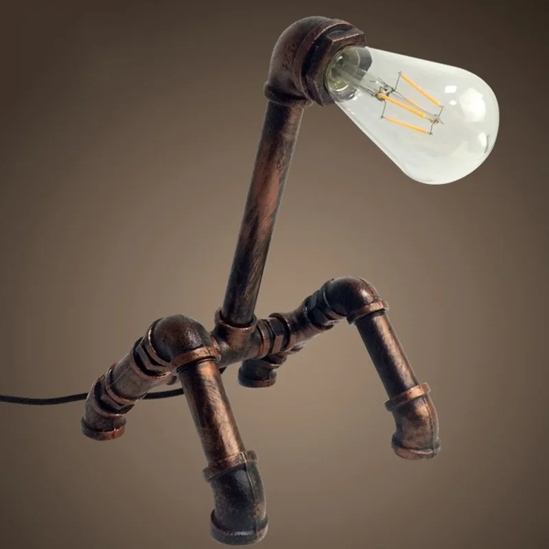 

Vintage Water Pipe Industrial Decor Ceiling Retro Lamp Pendant Light Bedroom