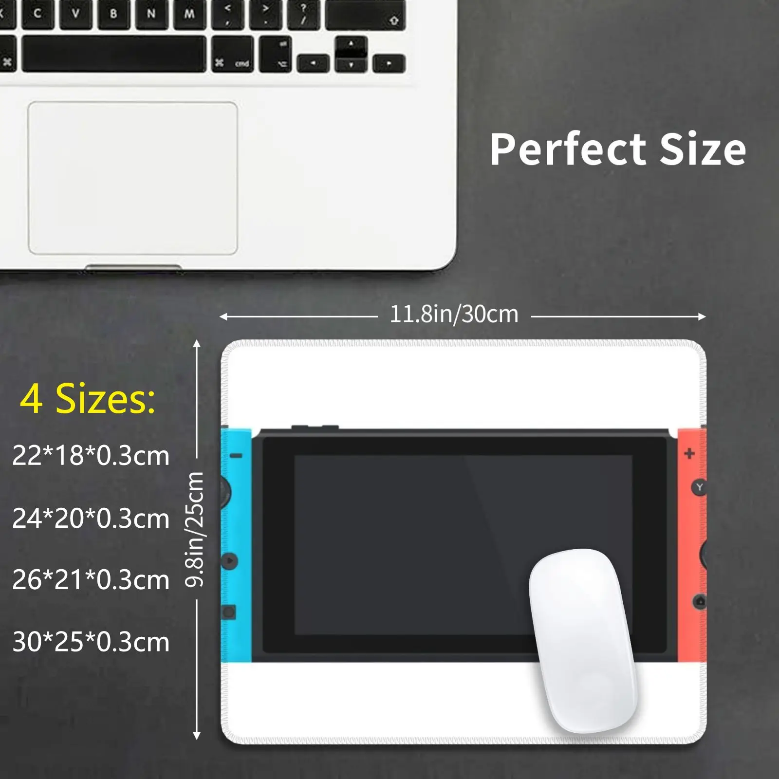 Tappetino Per Mouse Nintendo Switch Cuscino Con Stampa Fai Da Te Nintendo Switch Games Gadget Console Per Giochi Originali Tecnologia Minimalista