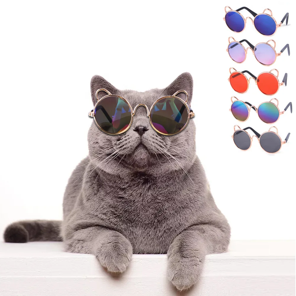 Pet Sunglasses 1PCs Cat Dog Eye-Wear Reflection Photos Props