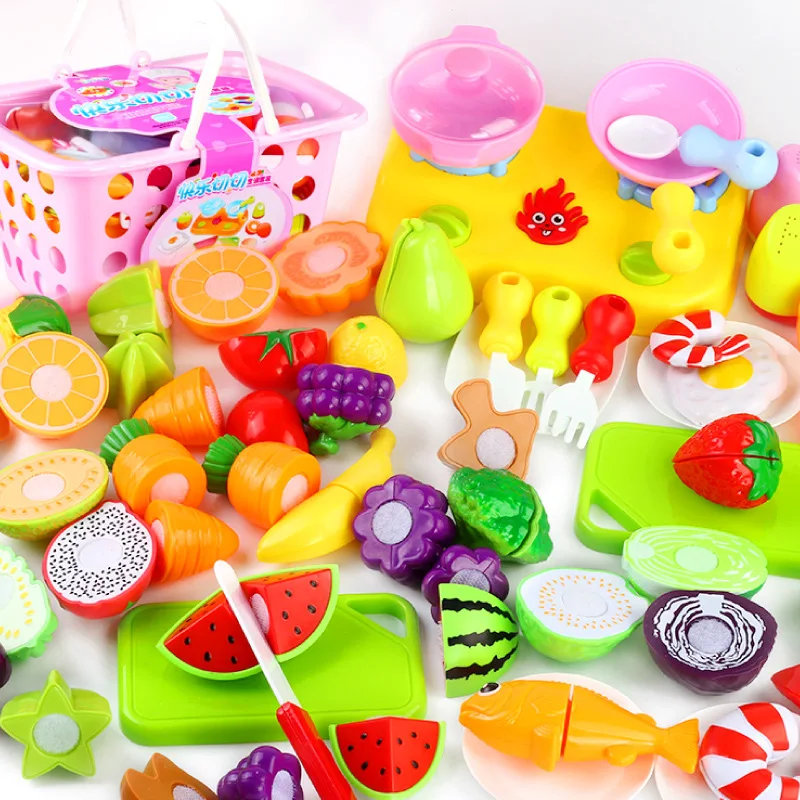 Zhi en bao 30 Pieces Fruit Cut Birthday Cake Children Play House Kitchen Kitchenware GIRL'S Decoration Toy