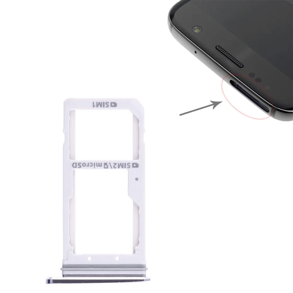 

Top quality For Galaxy S7 SIM Card Tray Slot Holder and Micro SD Card Tray Replacement Repair Accessories