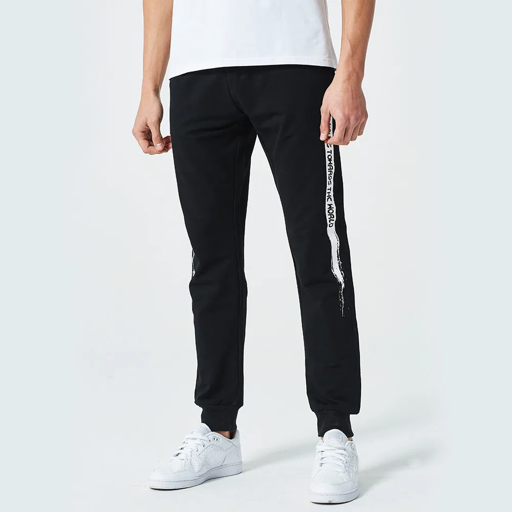Joggingbroek mannen мужские тренировочные брюки из хлопка, эластичные спортивные штаны для бега, мужские повседневные штаны для бега, спортивные штаны