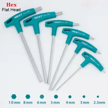 T-Handle Spanner Allen Key Hex Wrench Cr-v Alloy Flat Head Hexagon Universal Screwdriver Hand tool Universal Quick Snap Adapter