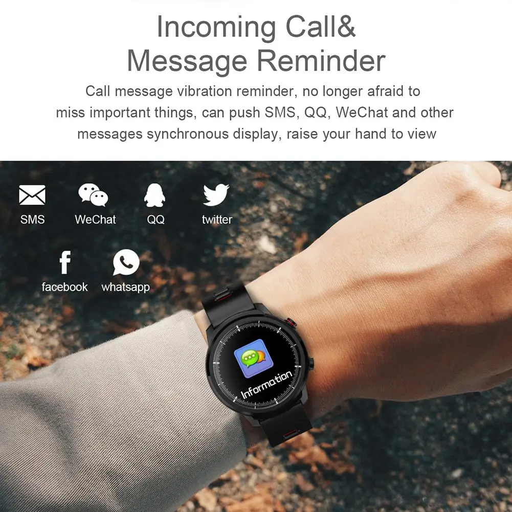 SENBONO Men's Smart Sports Watch Waterproof Wristband Heart Rate Blood Pressure Monitor Weather Forecast Fitness Smart Bracelet