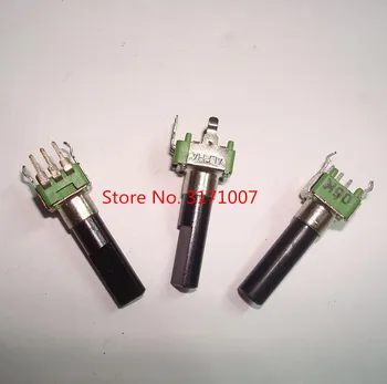 

5pcs/lot ALPHA switch 09 type mixer potentiometer bent foot B10K B20K B50K B100K 23MM semicircular shaft