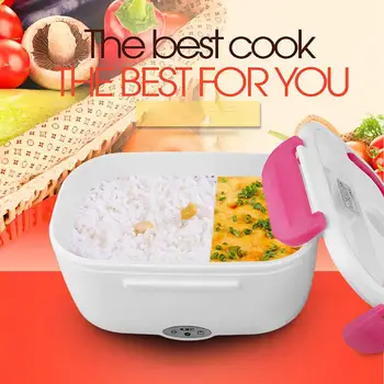 

New Electric Heating Lunch Box Food Rice Storage Container Warmer Heater with Spoon Portable Food Container Thermos Lunchbox
