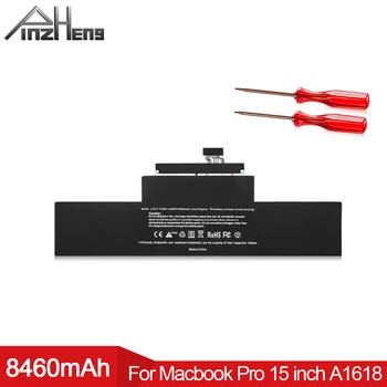 

PINZHENG 8460mAh Laptop Battery For Apple Macbook Pro 15 Inch Retina A1398 A1618 2015 Year Replacement Battery With Tools