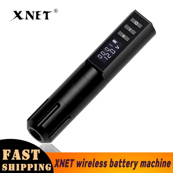 

XNET Professional Wireless Tattoo Machine Brushless Motor Wireless Battery Pen Digital LED Display for Permanent Make Up