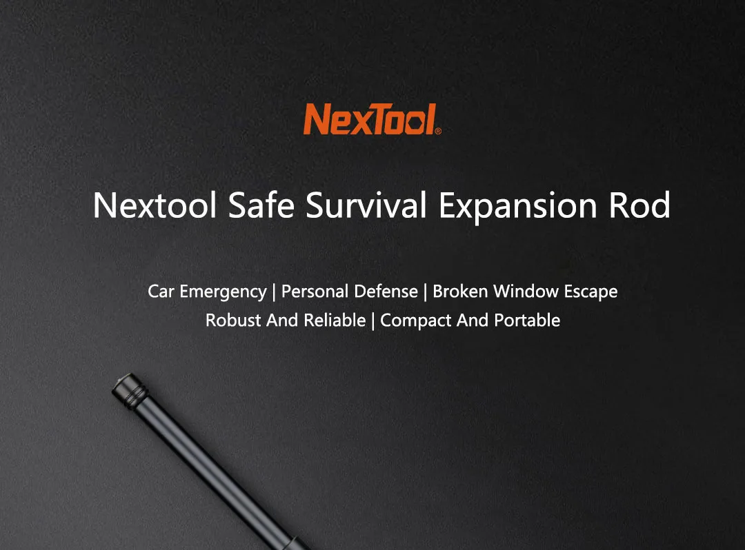 Xiaomi Nextool, безопасная телескопическая штанга для выживания, автомобильная аварийная Личная защита, уличная Защитная палка, разбитое окно, спасение, умный дом