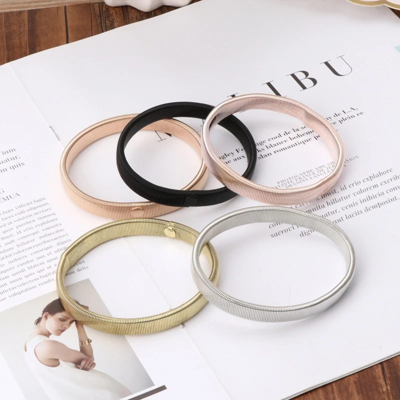 Arm Warmer Shirt Sleeve Holder Metal Anti Slip Elastic Bracelets