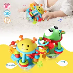 Многофункциональные Игрушки для маленьких мальчиков 0-12 месяцев Милые малыши животные погремушка игрушечный колокольчик игрушки для