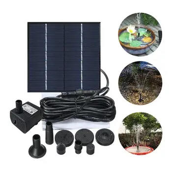 

Black Solar Power Panel Water Pump Aquarium Fish Tank Water Pump Floating Solar Powered Garden Fountain Water Pump