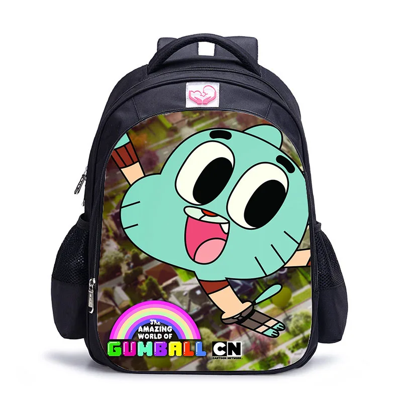 16 дюймов удивительный мир Gumball детские школьные сумки ортопедические школьный рюкзак для детей мальчиков девочек Mochila Infantil мультяшный чехол