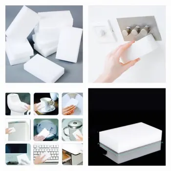 

2020 10 Pack Magic Cleaning Sponge Melamine Foam Eraser Stain Dirt Remover Multi-functional Nano Sponge Environmentally Friendly