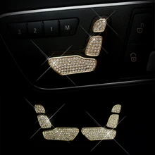 Dành Cho Xe Mercedes Benz C E ML GL GLK CLS Lớp W204 W212 W166 X204 Pha Lê Phong Cách Ghế Các Nút Điều Chỉnh viền