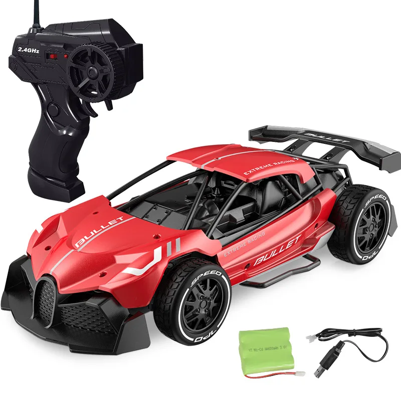 

2.4G Electric High-speed Remote Control Car Toy Alloy Car Model Rechargeable Four-way Racing Children's Toy Car Toys For Boys