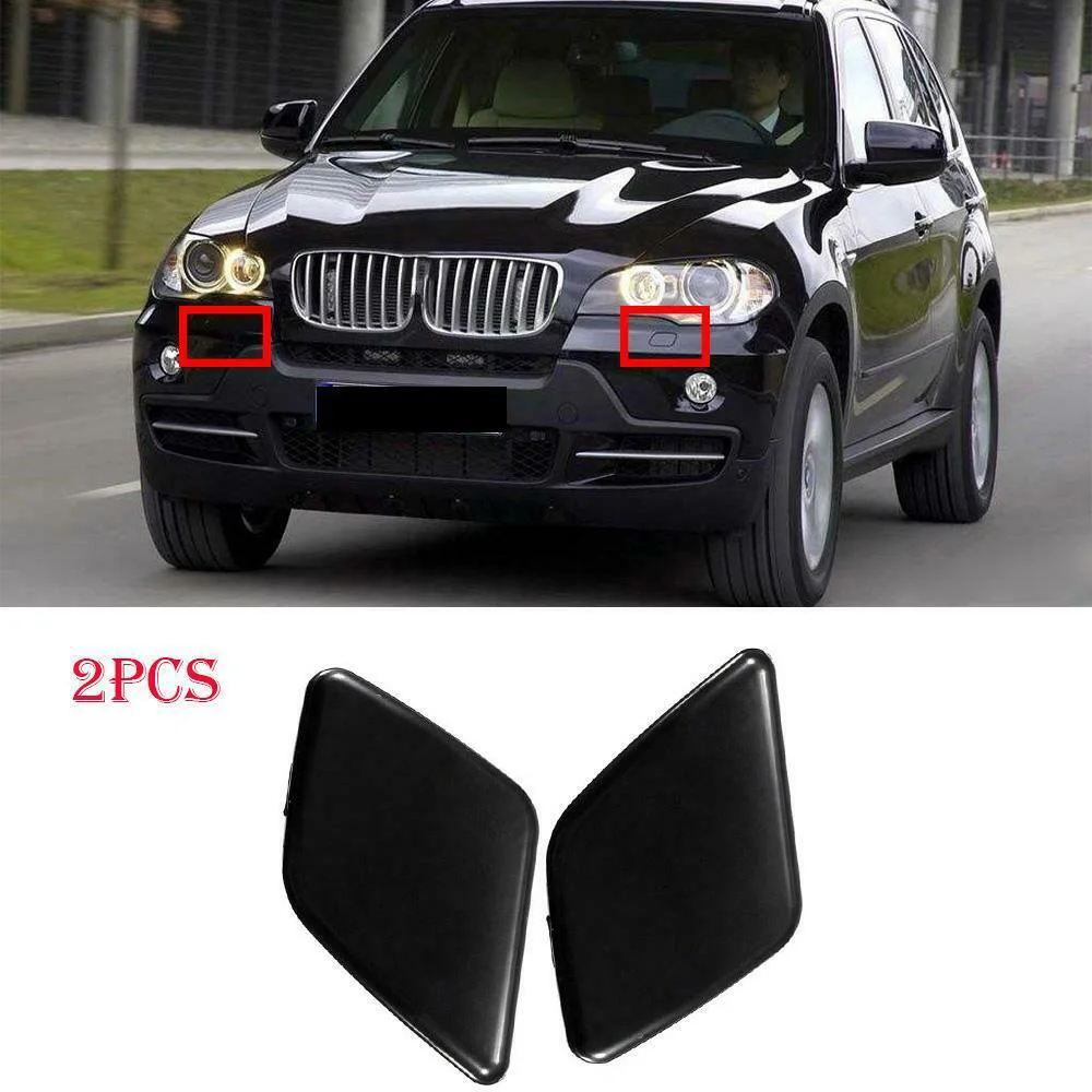 1 пара бамбуковых фар крышка пластиковая Автомобильная омывающая Крышка передняя отделка Замена