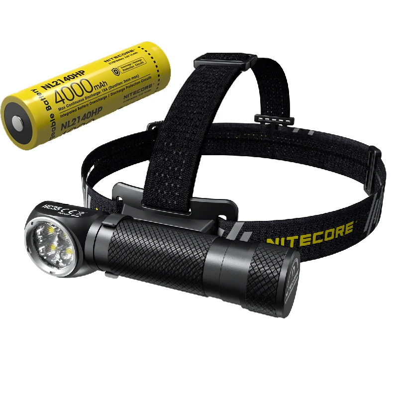 2700 люмен Nitecore HC35 4 x CREE XP-G3 S3 светодиоды следующего поколения 21700 Г-образный налобный фонарь с аккумулятором 4000 мАч