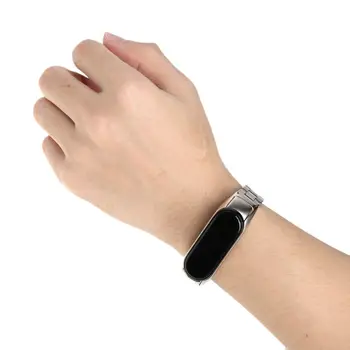 

Replacement Stainless Steel Metal Watch Band Strap For Xiaomi Mi Band 4 Bracelet 95AF