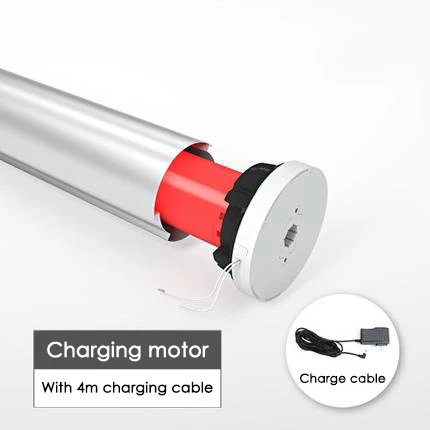 38mm Charing motor Индивидуальный размер, электрические смарт-жалюзи, без буровой системы, с внутренним креплением, моторизованная роликовая шторка, беспроводной bluetooth мотор persiana wifi - Цвет: 38mm Charing motor