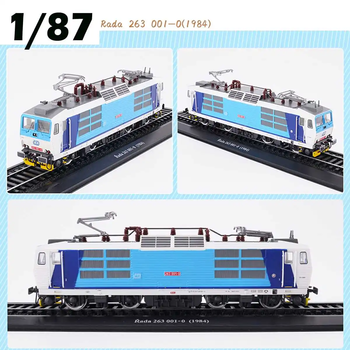 JJRC Ретро модель поезда класса Rada 263 001-0(1984) 1: 87 паровой дизельный Паровозик модель строительного блока детская игрушка для подарка Новинка