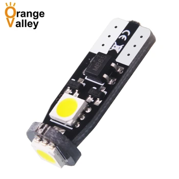 

100pcs Car LED light T10 6SMD 5050 CANBUS W5W 1LED DC12V 3Smd Auto 194 168 Led Marker Bulbs Interior Lighting