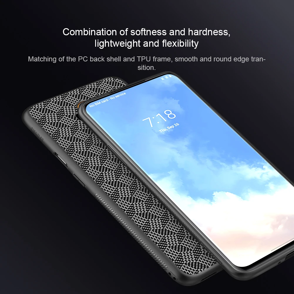 Для OnePlus 7T Pro 7T чехол Nillkin из синтетического волокна жесткий чехол для телефона для OnePlus 7T 7TPro Nilkin чехол