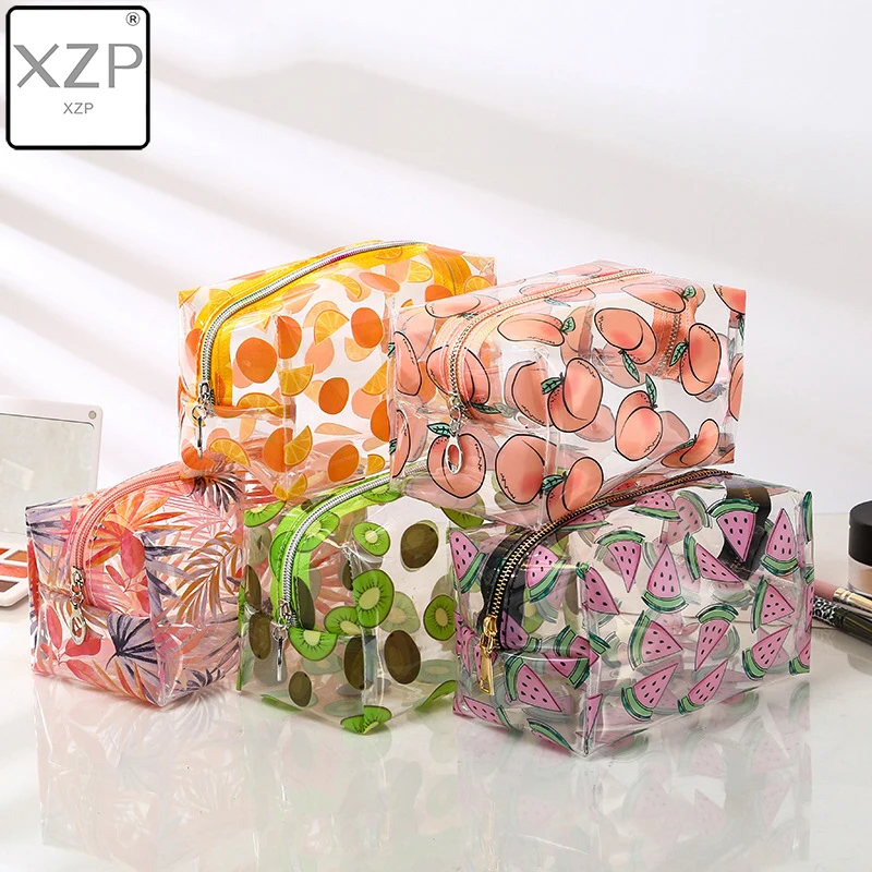  XZP Waterproof Transparent Cosmetic Cute Bags Storage Pouch Makeup Organizer Approved Clear Case To
