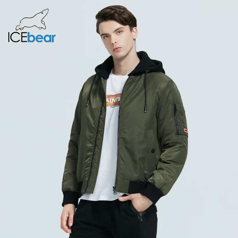 ICEbear 2020 winter men's jacket casual hooded jacket new fashion cotton coat brand male brand clothing MWD20875I ICEbear 2020 winter men's jacket casual hooded jacket new fashion cotton coat brand male brand clothing MWD20875I