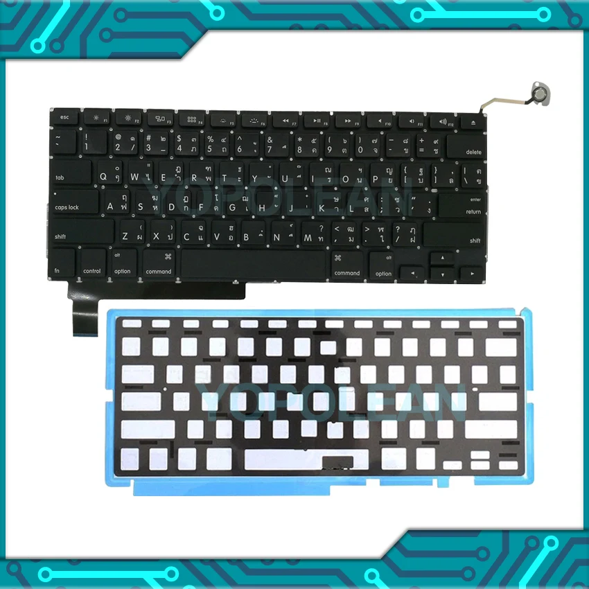 3 шт. новая тайская клавиатура + Подсветка для Macbook Pro Unibody 15 &quotA1286 2009 2010 2011 2012