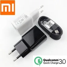 Xiaomi mi 9 быстрое зарядное устройство QC 3,0 12 В/1.5A адаптер питания для быстрой зарядки usb type c кабель для mi a3 8 9t 9se cc9 redmi not 7