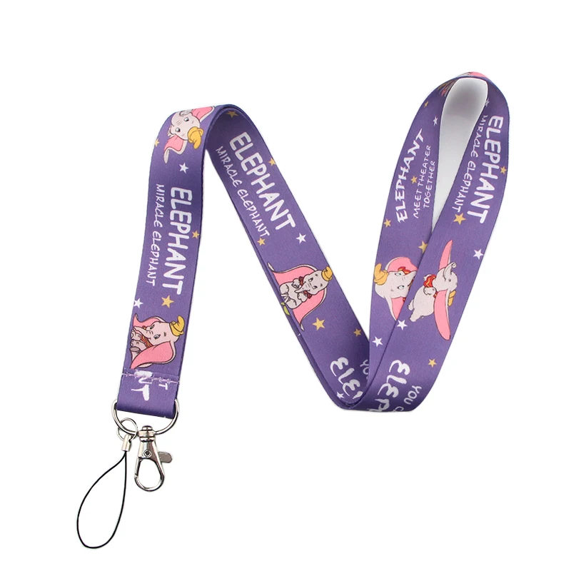 

K259 Wholesale 20pcs/lot Dumbo Multi-function Lanyard Phone Rope Keychains Phone Lanyard for Keys ID Card Lanyards Neck Straps