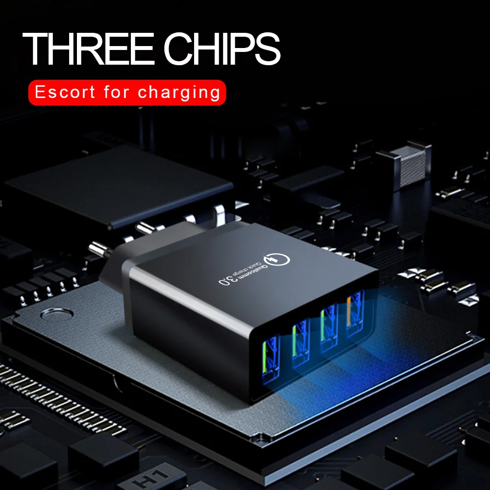 Marjay USB зарядное устройство Быстрая зарядка мобильного телефона быстрая настенная зарядка EU US UK QC 3,0 штепсельный адаптер для iPhone huawei mate 30Pro