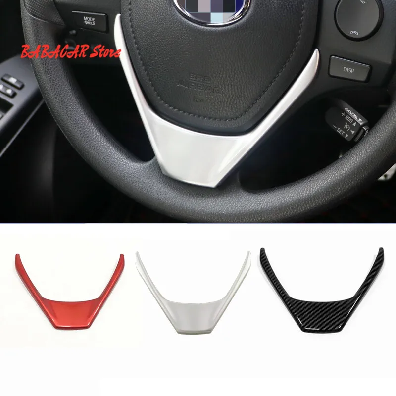 

For Toyota Corolla Auris 2014-16 17 2018 RAV4 2013-2017 Chrome Inner Steering Wheel Decoration Cover Trim Car Accessories 1pcs