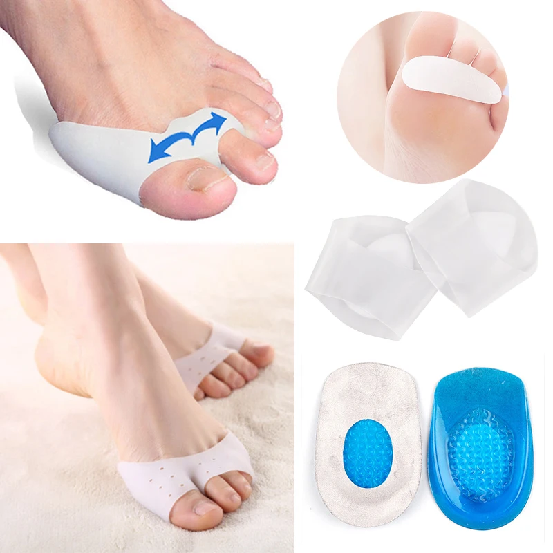 Hallux Valgus Bunion Corrector Silicone Toe Separator Orthosis Flatfoot Insoles for Shoes Insoles Cushion Pad Foot Care Tools