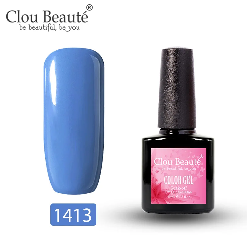 1413 Гель-лак Clou Beaute UV Vernis полуперманентный Гель-лак Маникюр полуперманентный Vernis основа и верхнее покрытие праймер лак для ногтей - Color: 1413