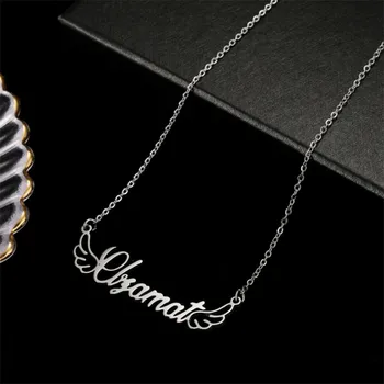 

Gold Color Letter Necklace Custom Name Stainless Steel Necklaces Personalized Name Pendant Birthday Gift