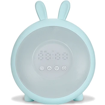 

Sunrise Alarm Clock - Digital Led Clock With 6 Color Switch - Multiple Nature Sounds Sunset Simulation & Press Control - With Sn