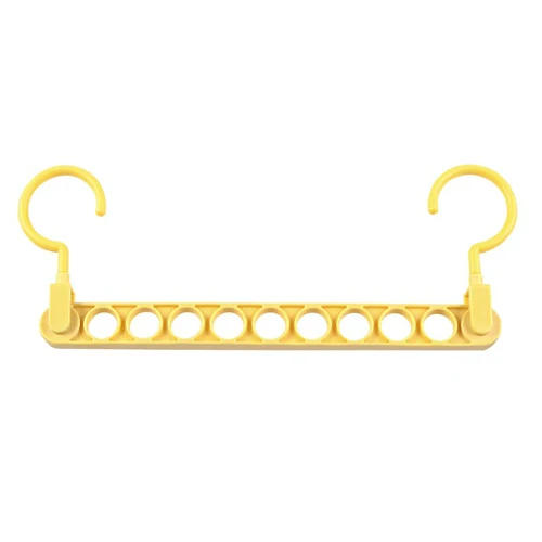 Yellow E PP Multifunctional Clothing Hangers Organizer Wardrobe Storage Cabinet Home Clothes Storage Organization Accessories supplies - Цвет: Yellow E