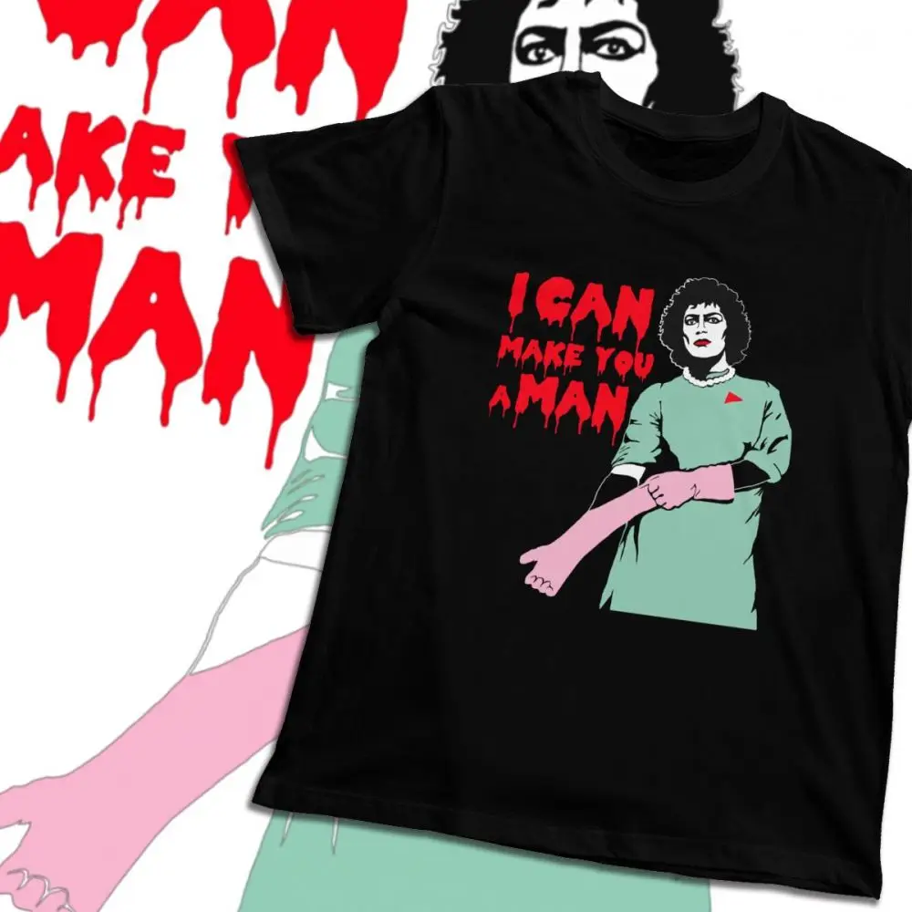 2020 print Rocky Horror Picture Show Frank Furter T Shirt Vintage Unisex Cotton La Camiseta T-shirt | Мужская одежда