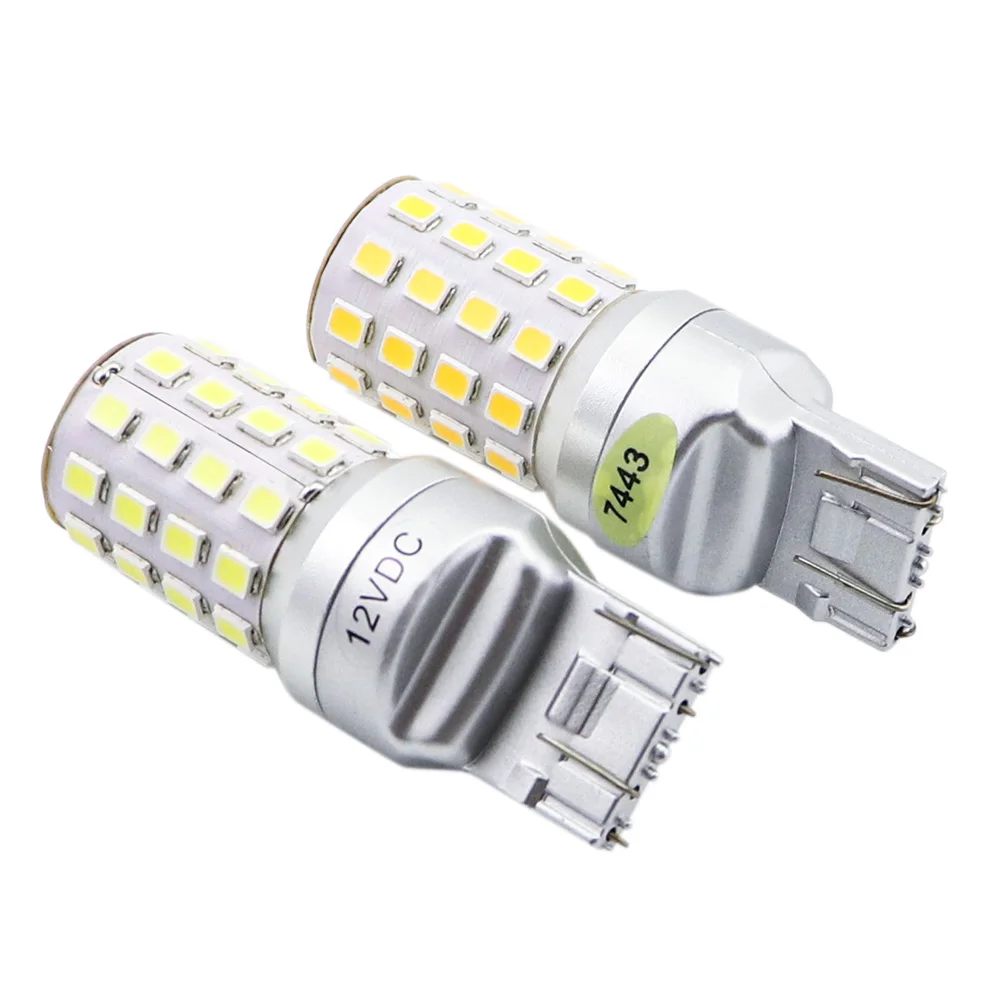 Mcdrlled 7443 7444 T20 W21/5w светильник для Lada Kalina Granta Vesta Drl светодиодные лампы 12v 6500k белый