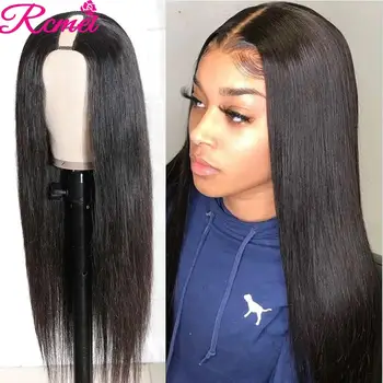 

U Part Lace Wigs Brazilian Straight Human Hair Wigs For Black Women Middle U Shape Deep Part Wigs Bob Short Glueless Lace Wigs